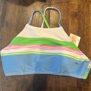 Jessica Simpson Blue and Green Bikini Swimwear